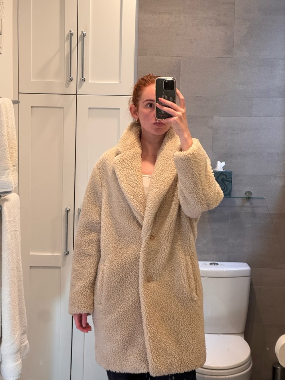 Aritzia Wilfred Free Teddy coat - size M